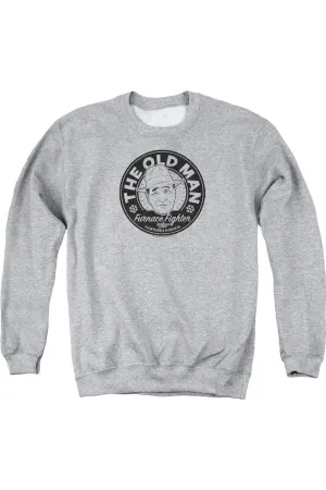A Christmas Story The Old Man Adult Crewneck Sweatshirt