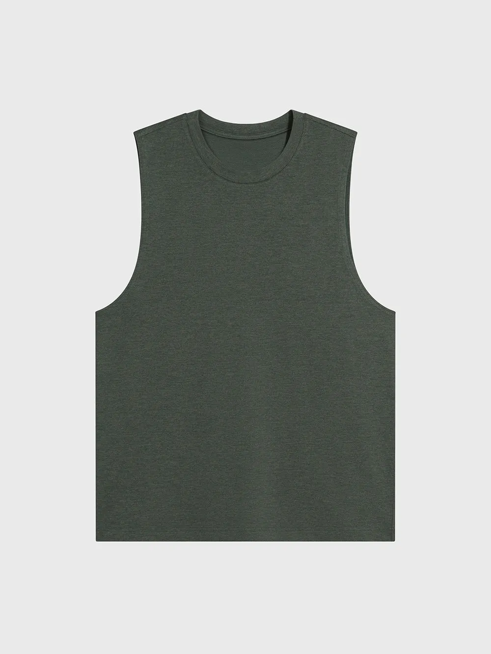 ALO CHARCOAL GREEN HEATHER CONQUER MUSCLE TANK