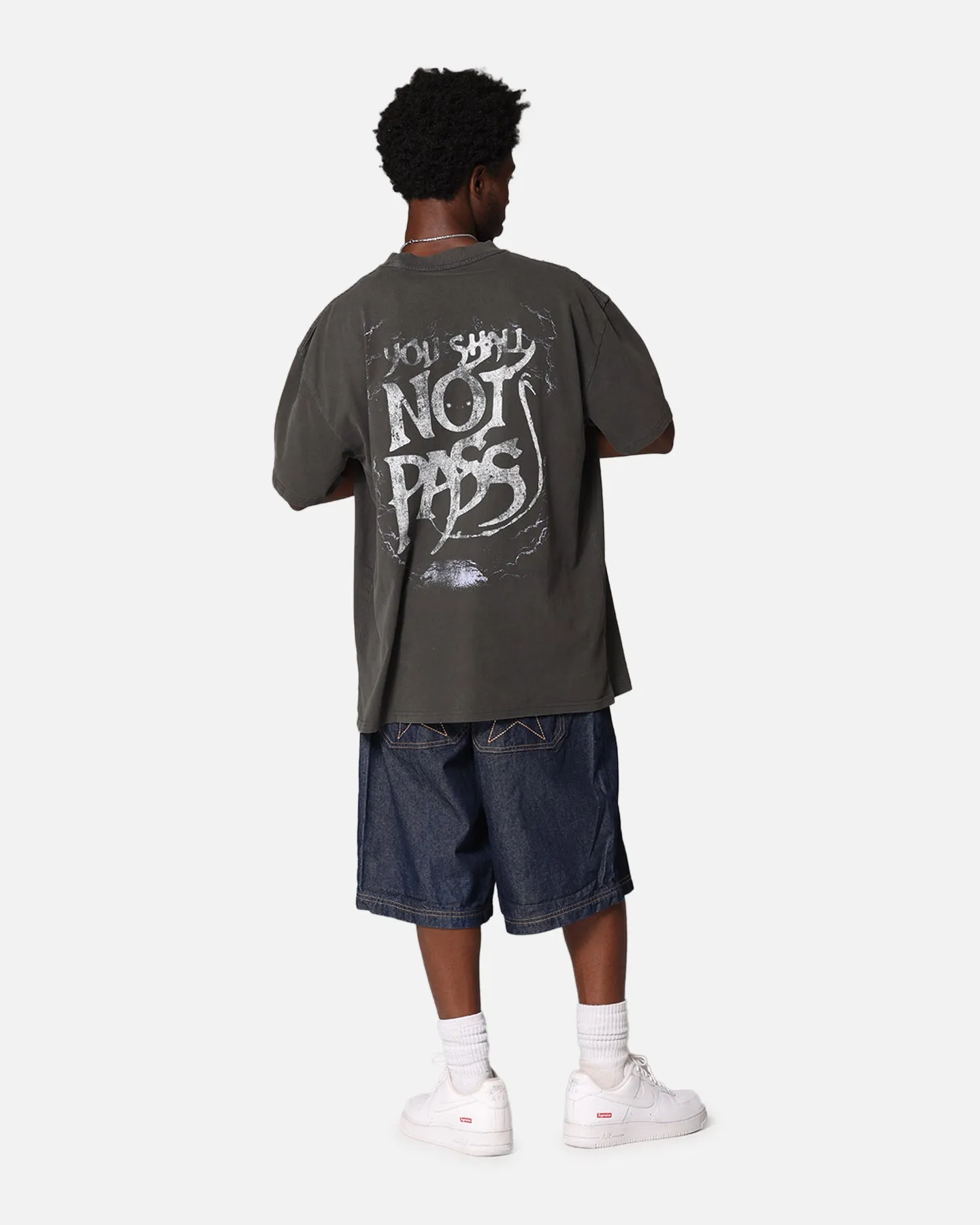 American Thrift X The Lord Of The Rings Gandalf Heavy T-Shirt Black Wash
