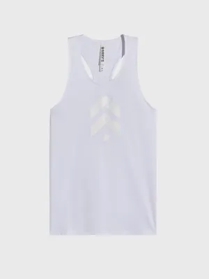 BARRY'S WHITE RACER TANK