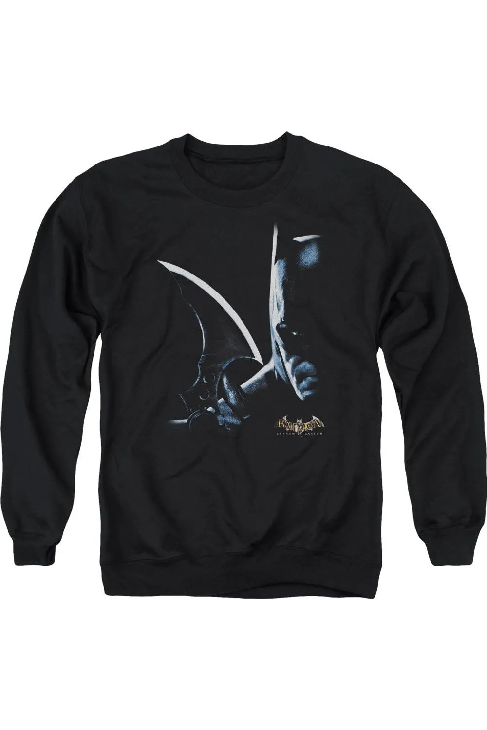 Batman Arkham Asylum Arkham Batman Adult Crewneck Sweatshirt