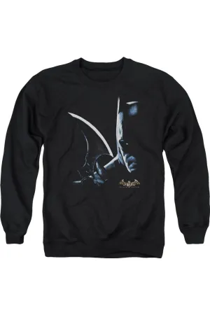 Batman Arkham Asylum Arkham Batman Adult Crewneck Sweatshirt
