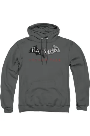 Batman Arkham City Logo Adult Pull Over Hoodie / Hooded Sweatshirt