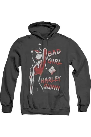 Batman Bad Girl Adult Heather Hoodie / Hooded Sweatshirt