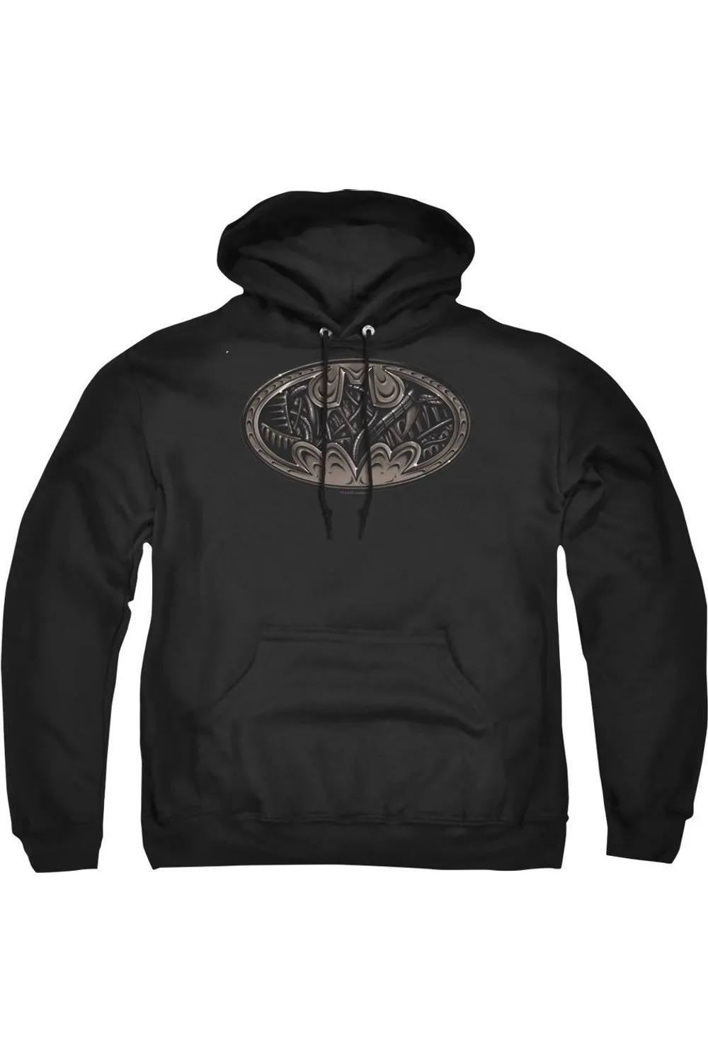 Batman Bio Mech Bat Shield Adult Pull Over Hoodie / Hooded Sweatshirt