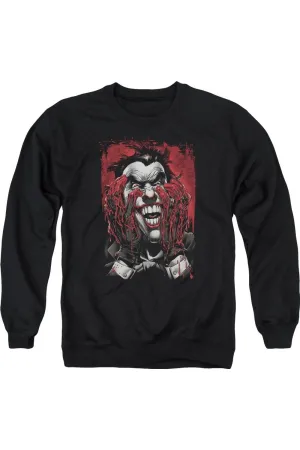 Batman Blood In Hands Adult Crewneck Sweatshirt