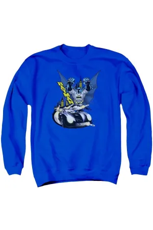 Batman By Air & By Land Adult Crewneck Sweatshirt