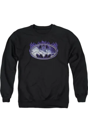 Batman Cracked Shield Adult Crewneck Sweatshirt