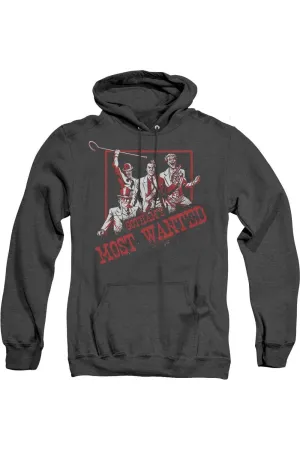 Batman Gothams Most Wanted Adult Heather Hoodie / Hooded Sweatshirt