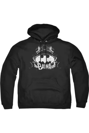 Batman Grim & Gritty Adult Pull Over Hoodie / Hooded Sweatshirt