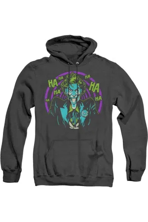 Batman Hahaha Adult Heather Hoodie / Hooded Sweatshirt