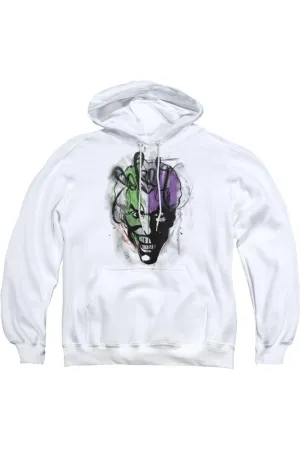 Batman Joker Airbrush Adult Pull Over Hoodie / Hooded Sweatshirt