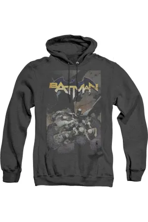 Batman One Adult Heather Hoodie / Hooded Sweatshirt