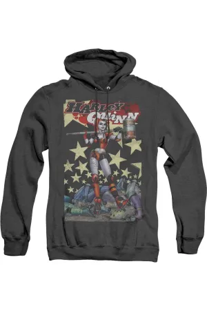 Batman Quinn One Adult Heather Hoodie / Hooded Sweatshirt