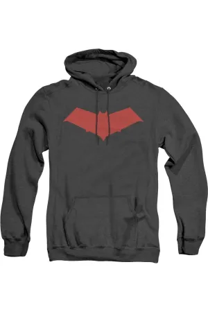 Batman Red Hood Adult Heather Hoodie / Hooded Sweatshirt