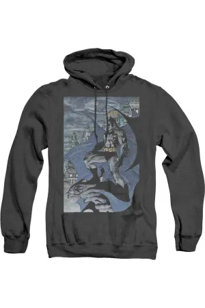 Batman Seurbat Adult Heather Hoodie / Hooded Sweatshirt