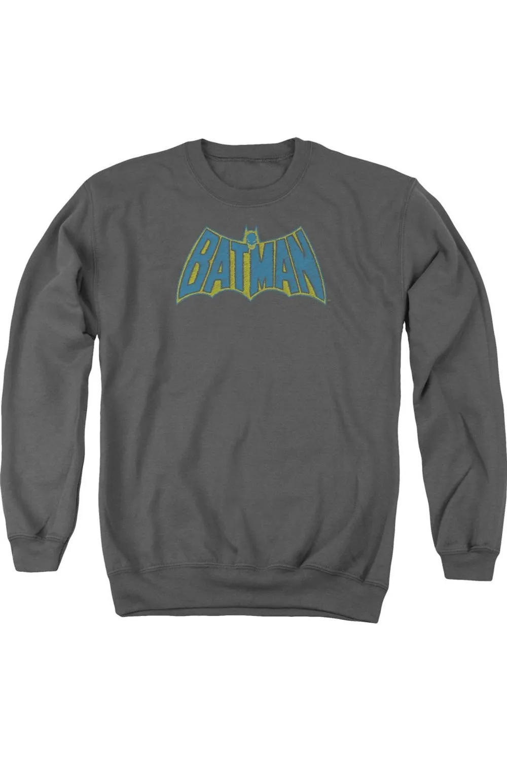 Batman Sketch Logo Adult Crewneck Sweatshirt