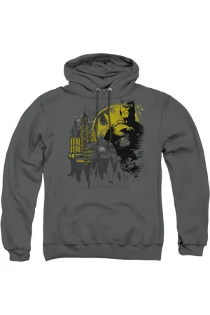 Batman The Dark City Adult Pull Over Hoodie / Hooded Sweatshirt