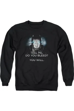 Batman V Superman Do You Bleed Adult Crewneck Sweatshirt