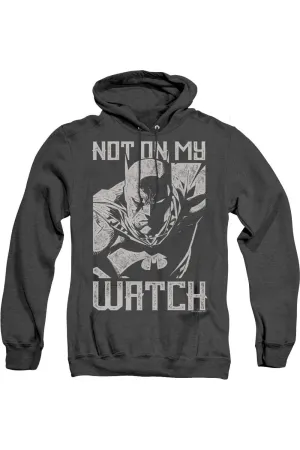 Batman Watch Adult Heather Hoodie / Hooded Sweatshirt
