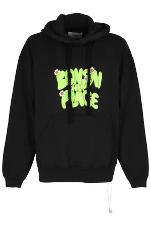 Black Drawstring Hoodie Sweatshirt