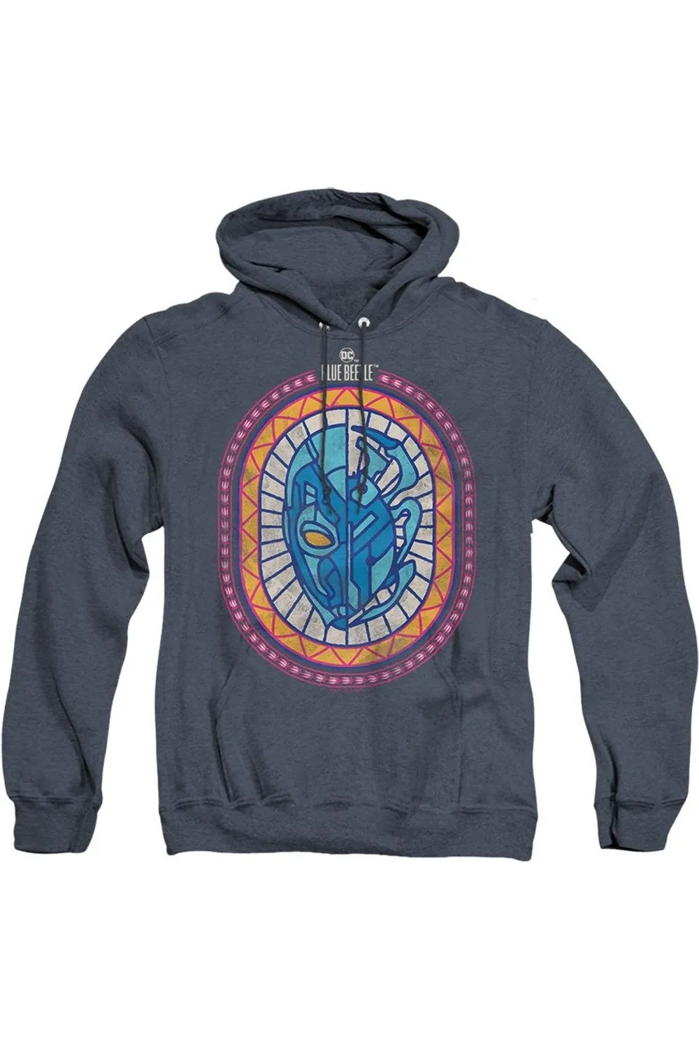 Blue Beetle (2023) Reyes Courage Adult Heather Hoodie / Hooded Sweatshirt