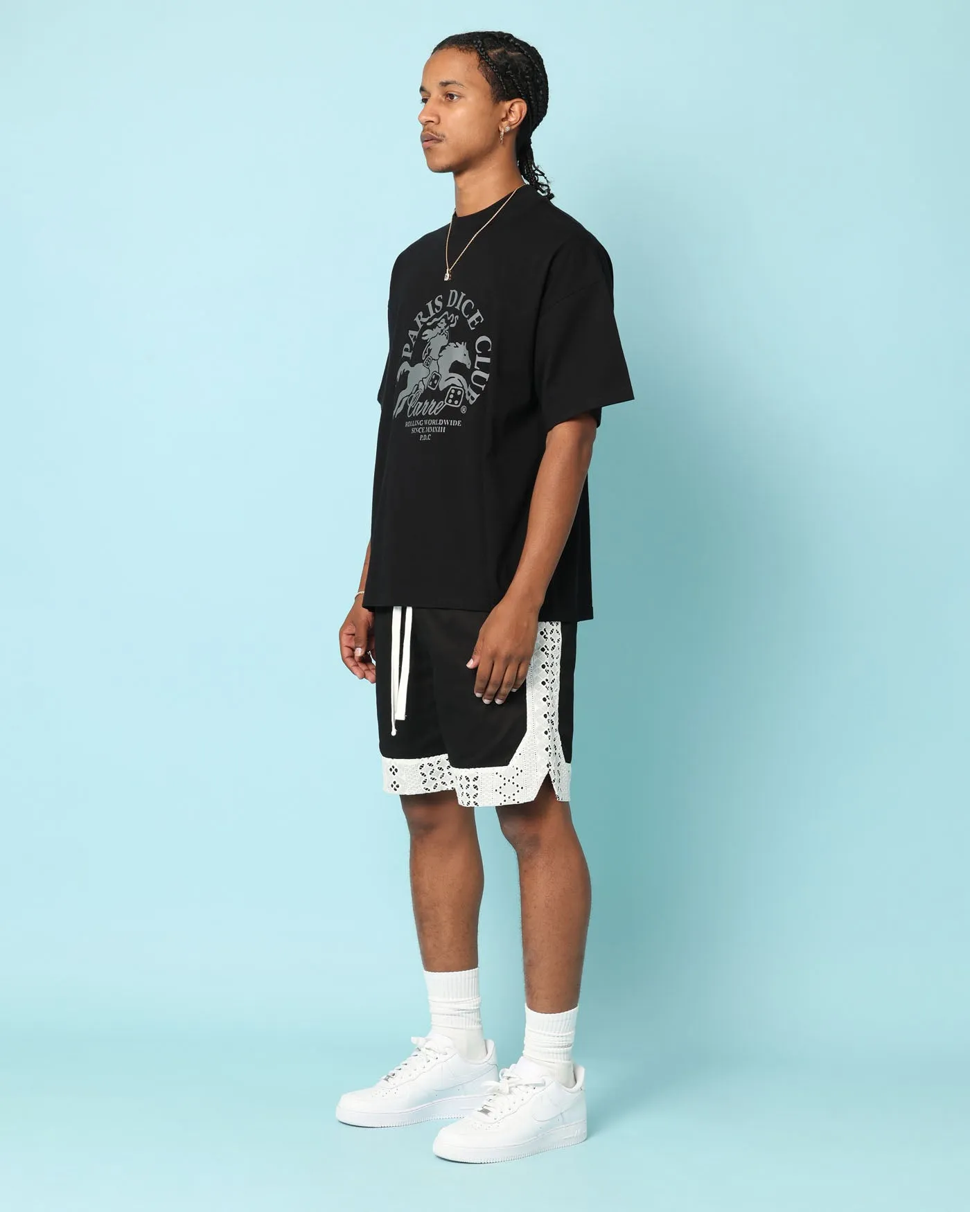Carr?? Bandana Lace Shorts Black