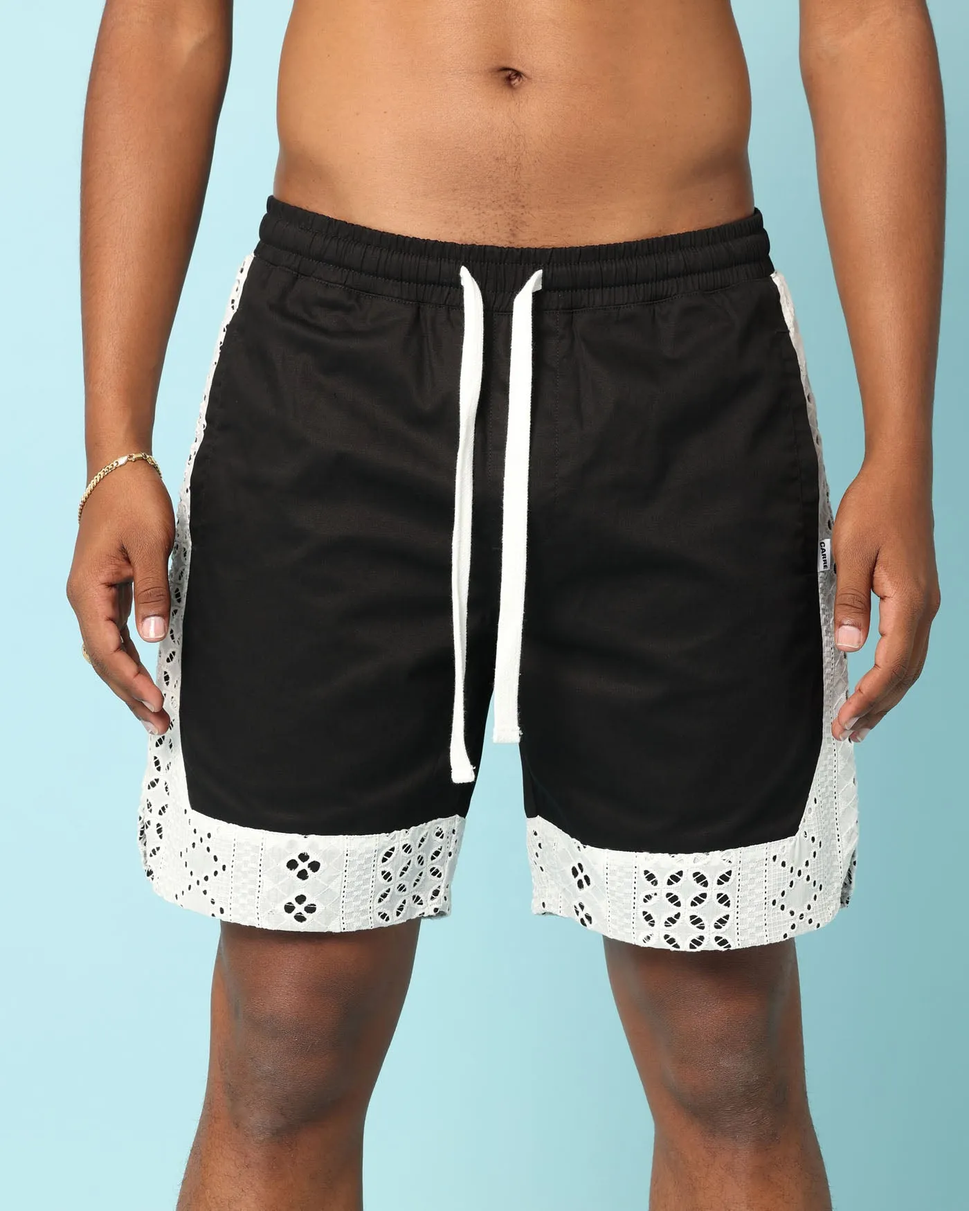 Carr?? Bandana Lace Shorts Black
