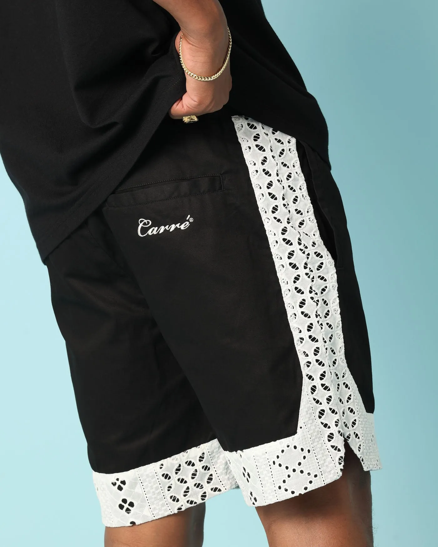 Carr?? Bandana Lace Shorts Black