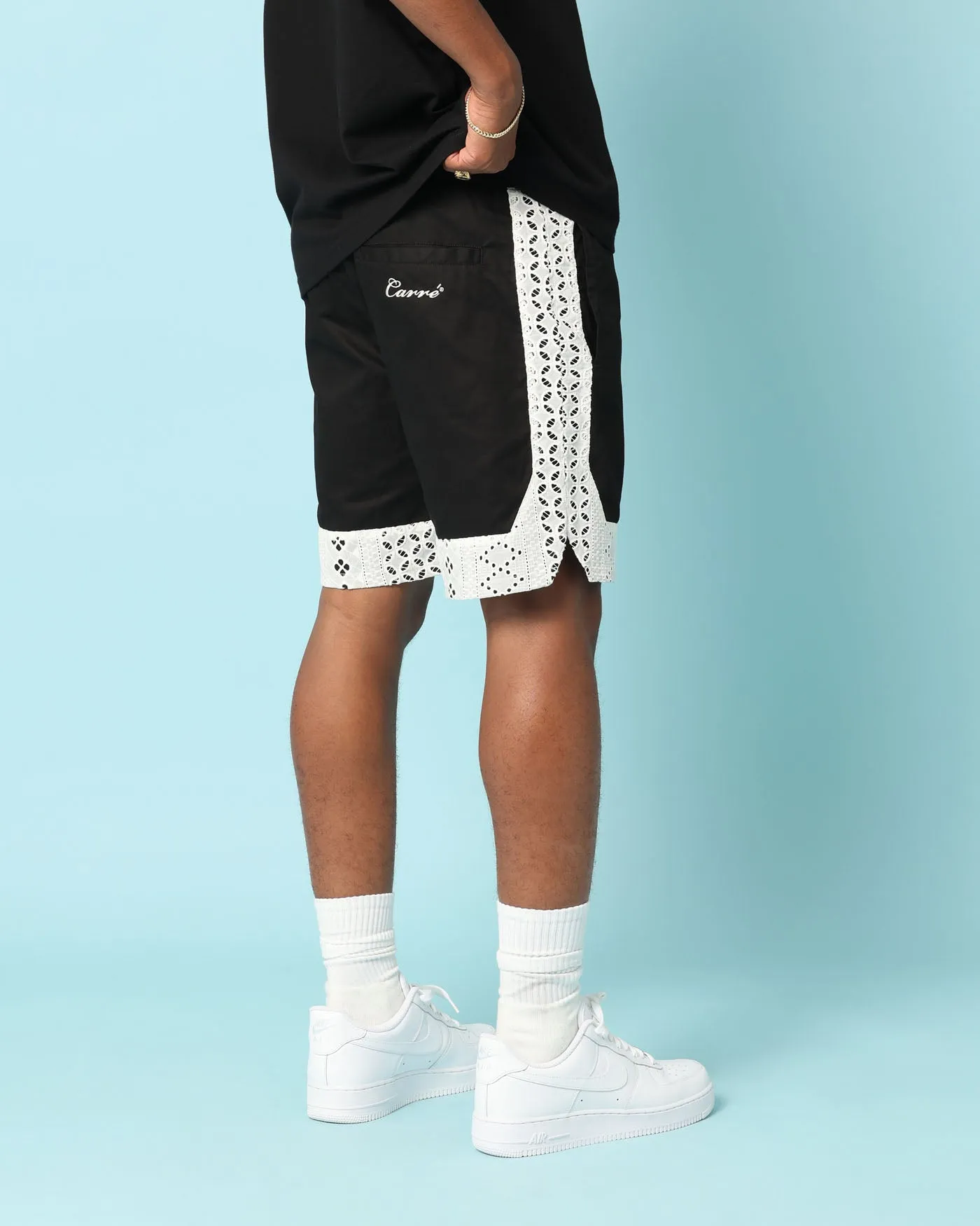 Carr?? Bandana Lace Shorts Black