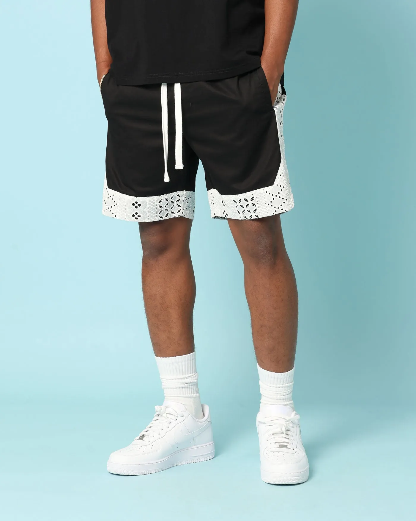 Carr?? Bandana Lace Shorts Black