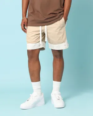 Carr?? Bandana Lace Shorts Stone