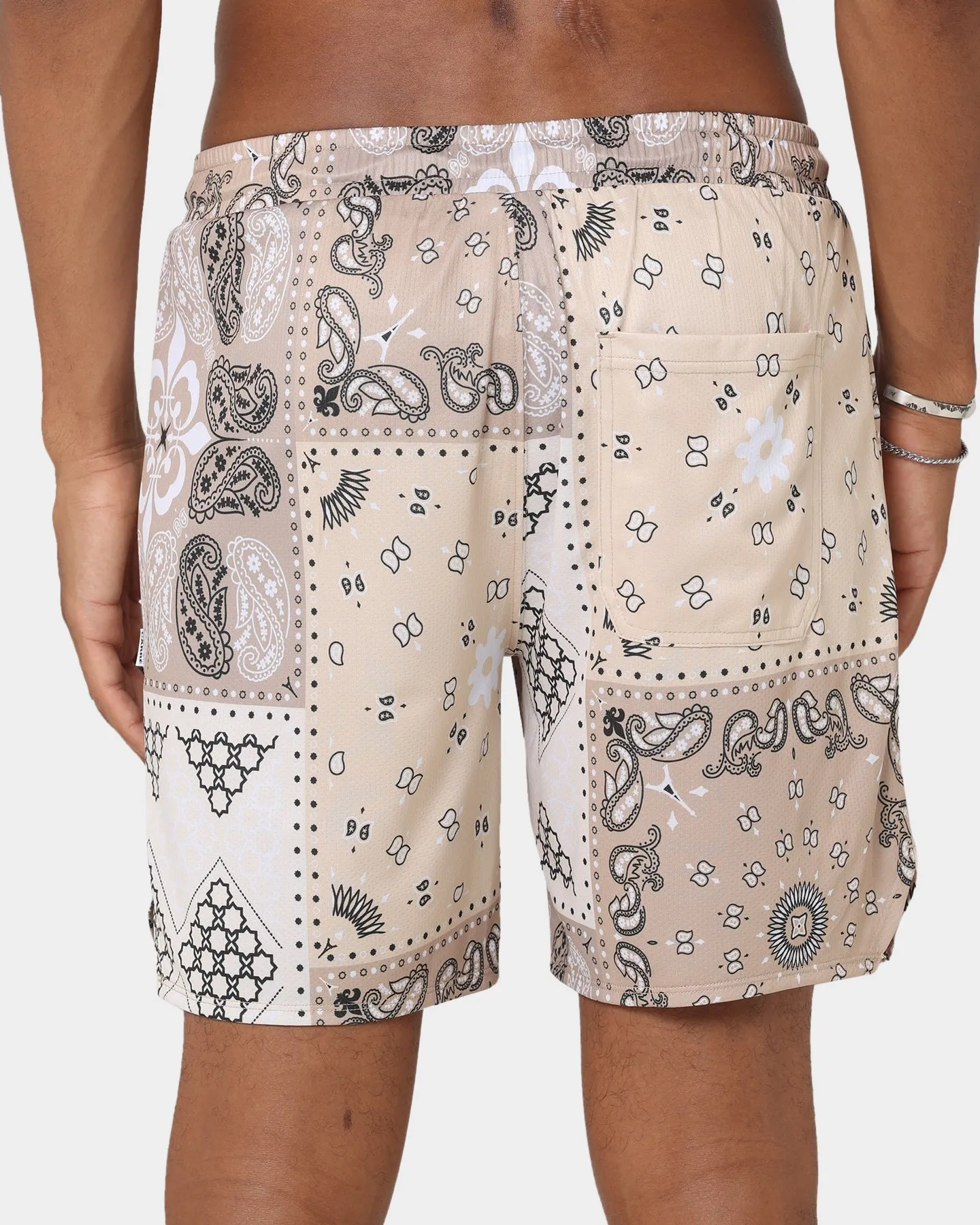 Carr?? Bandana Ultra Mesh Shorts Stone