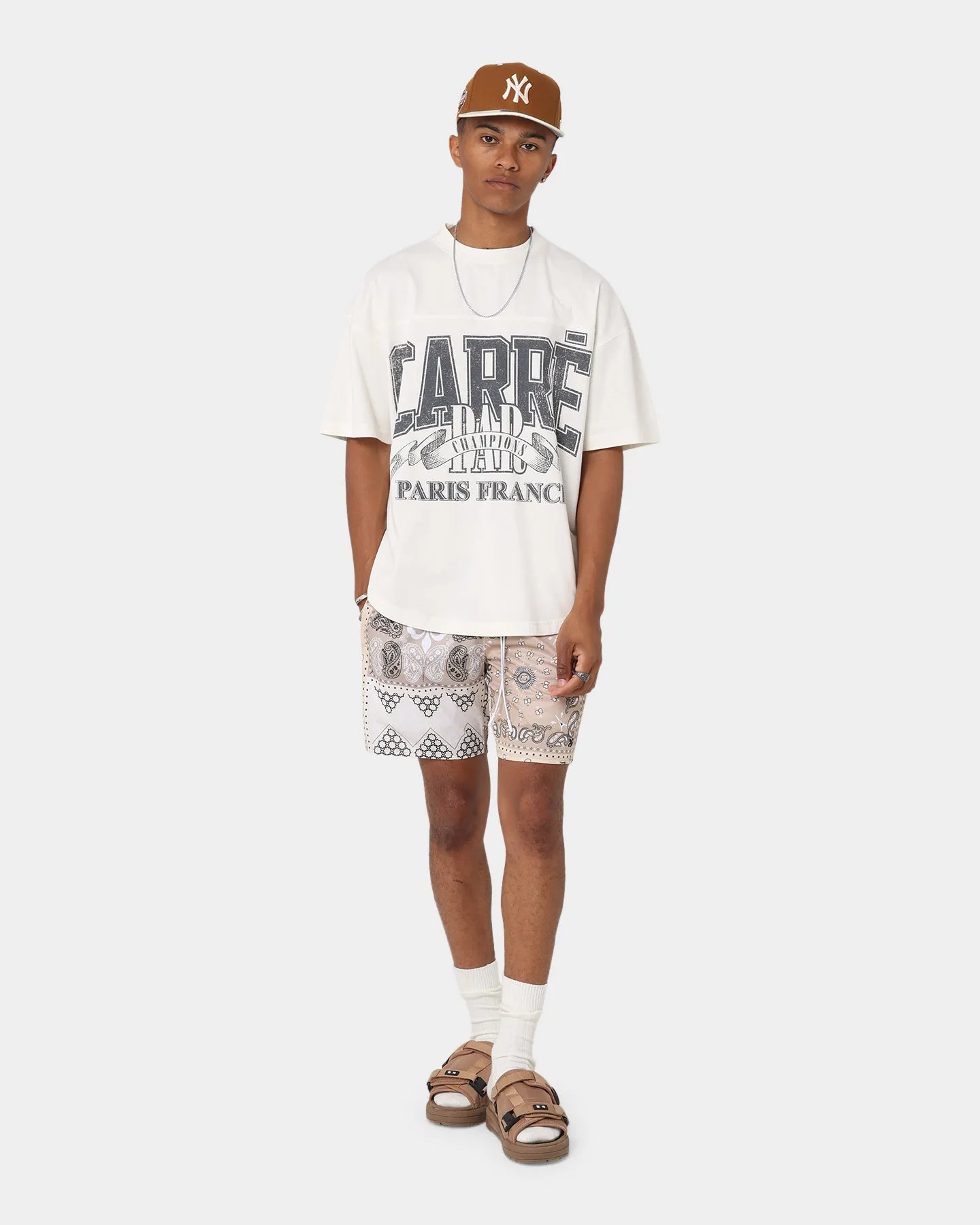 Carr?? Bandana Ultra Mesh Shorts Stone