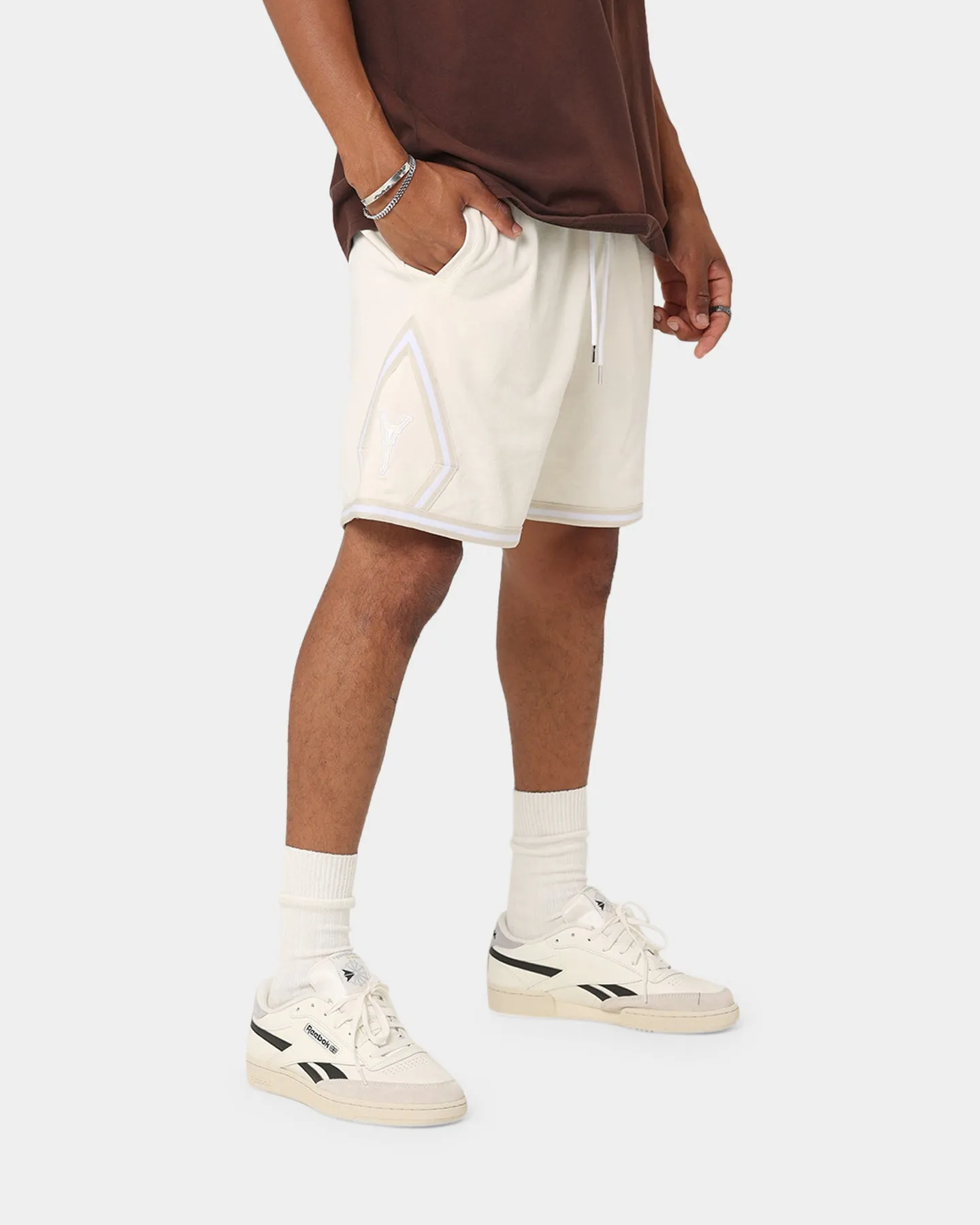 Carr?? Champs Fleece Ball Shorts Off White