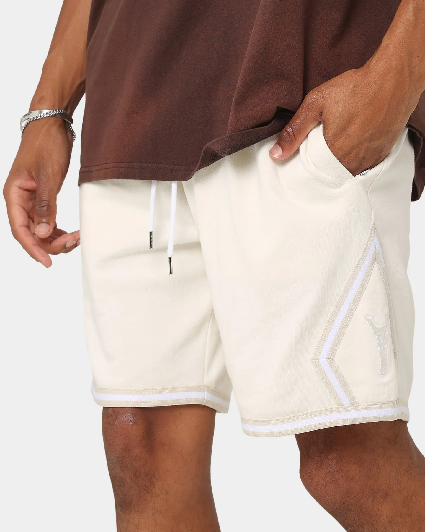 Carr?? Champs Fleece Ball Shorts Off White