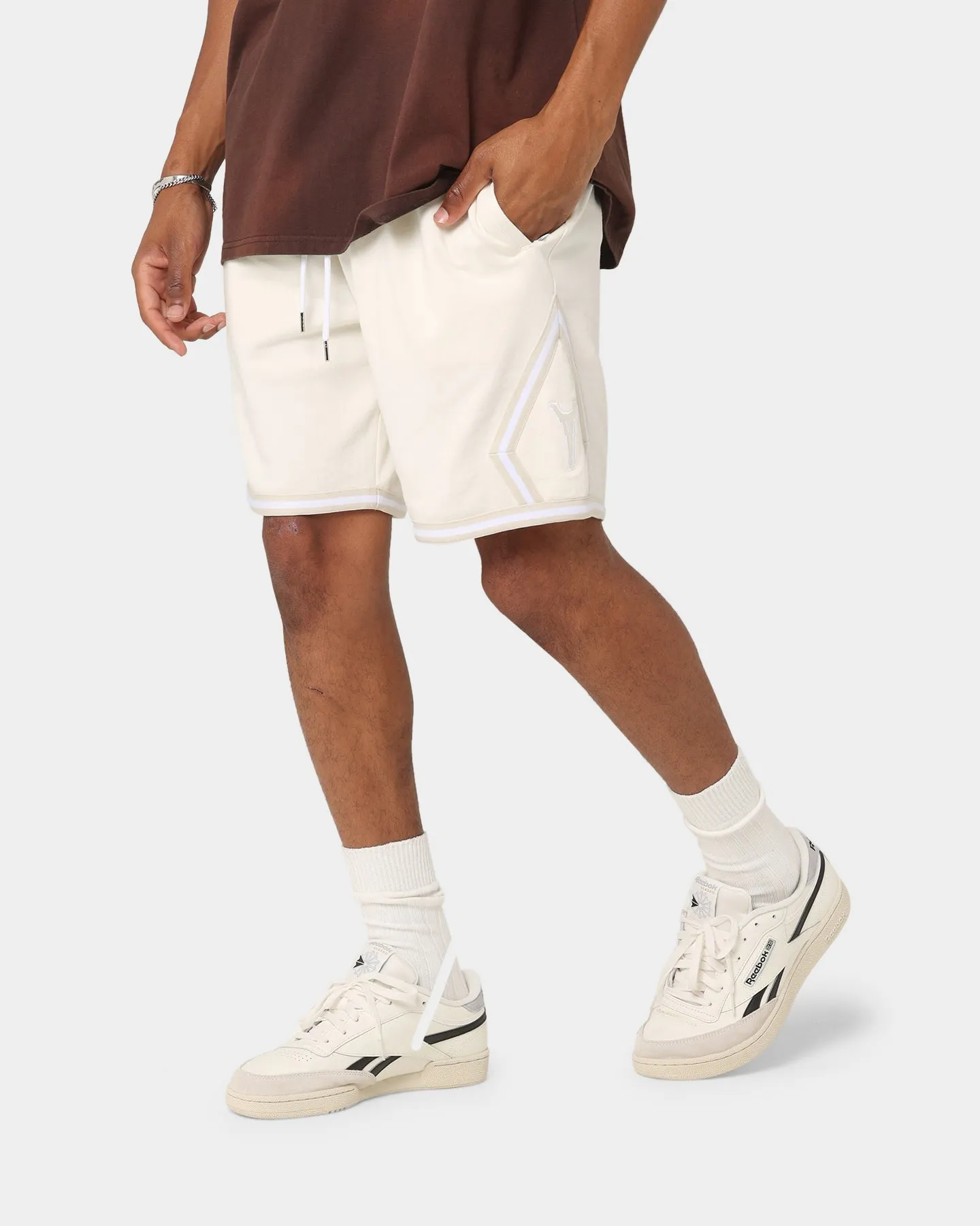 Carr?? Champs Fleece Ball Shorts Off White