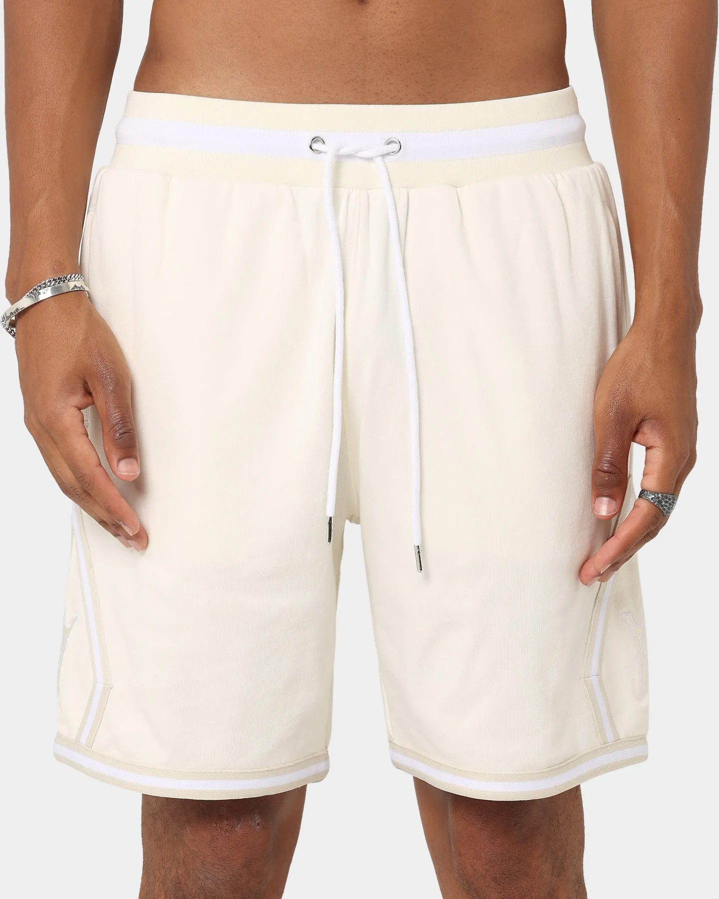 Carr?? Champs Fleece Ball Shorts Off White
