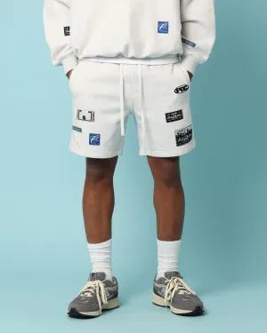 Carr?? Patchwork Sweat Shorts Grey Marle