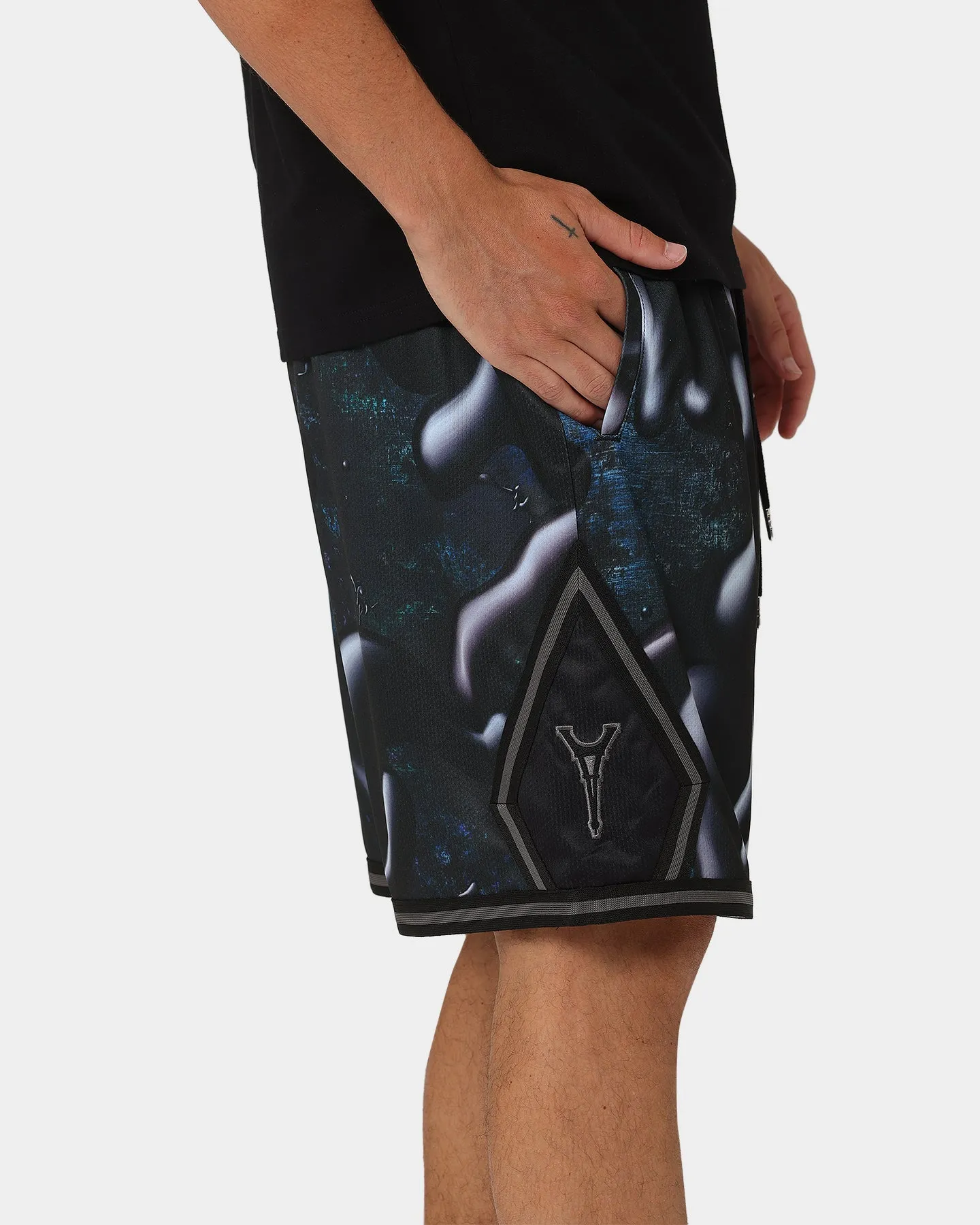 Carr?? X Kenny Scharf Darkness Of Paris Ball Shorts Black