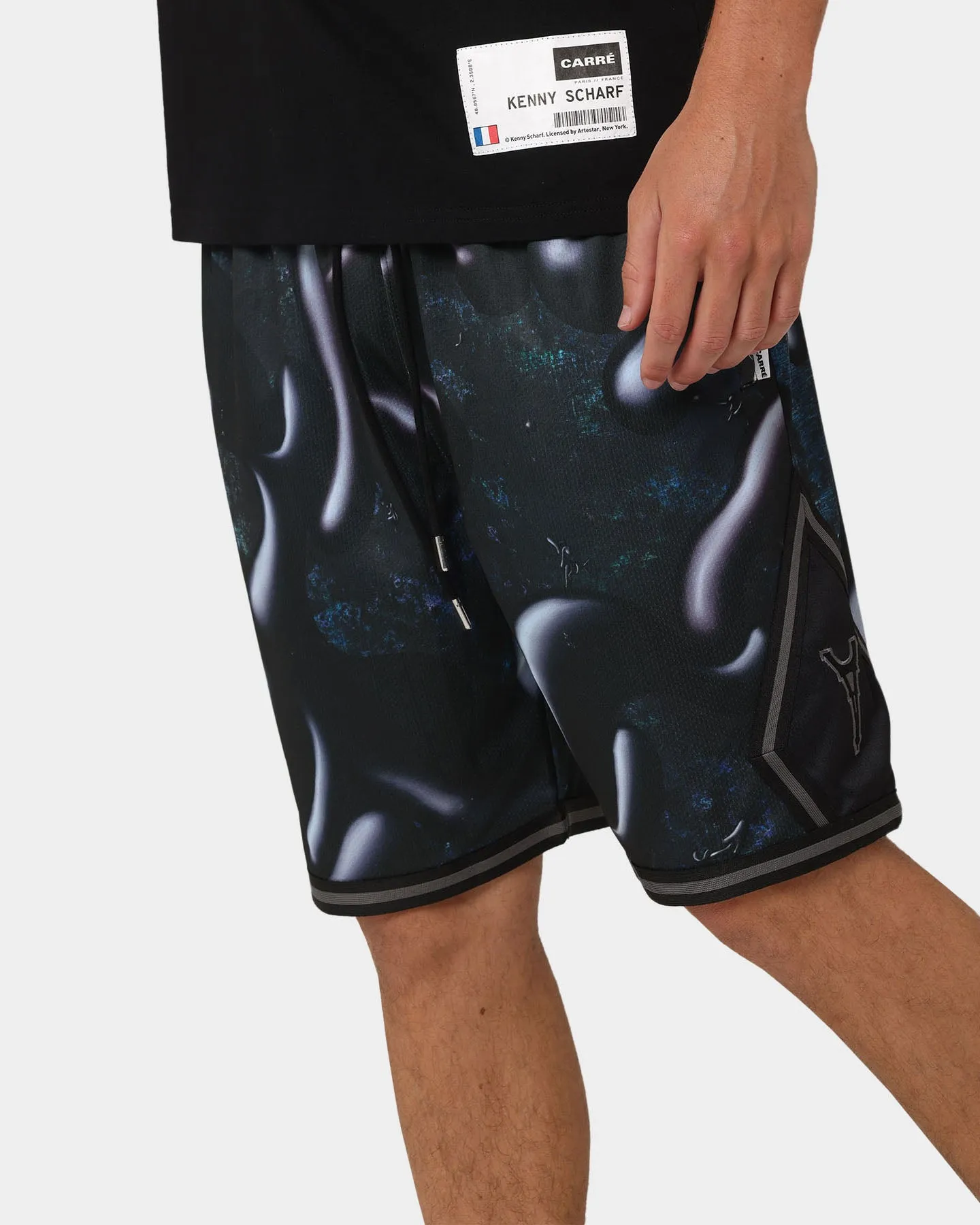 Carr?? X Kenny Scharf Darkness Of Paris Ball Shorts Black