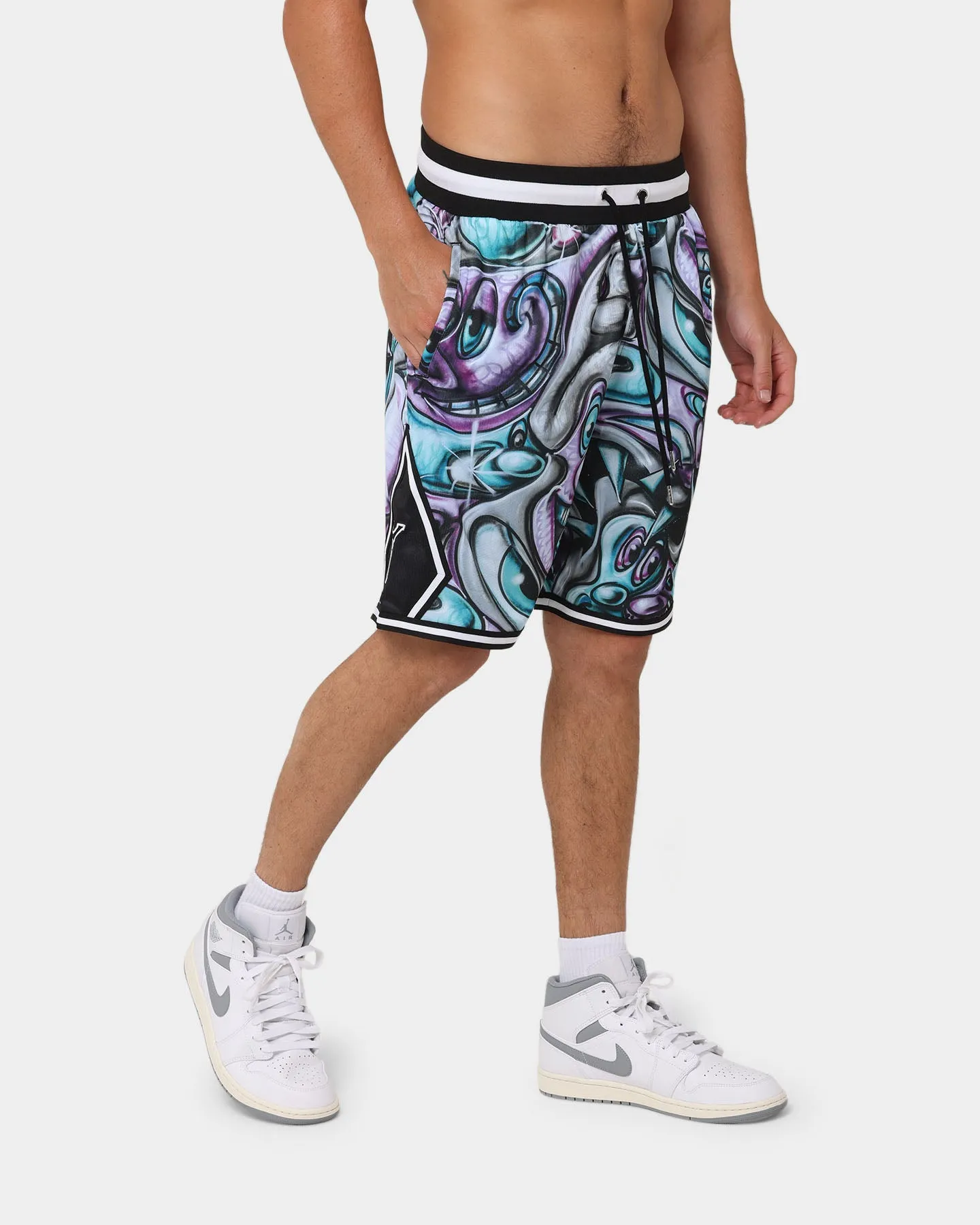 Carr?? X Kenny Scharf Krunch Time Ball Shorts Black