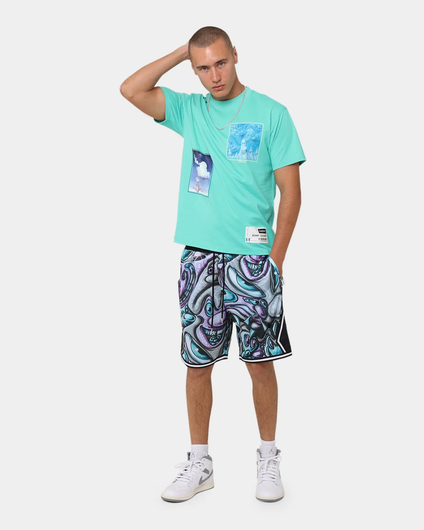Carr?? X Kenny Scharf Krunch Time Ball Shorts Black