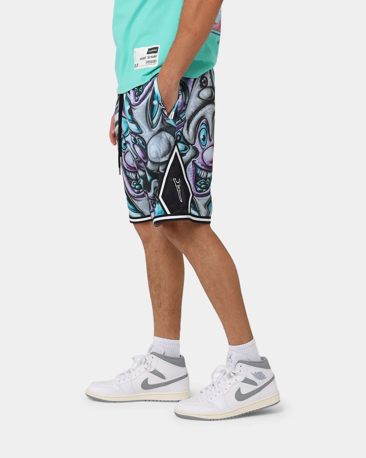 Carr?? X Kenny Scharf Krunch Time Ball Shorts Black