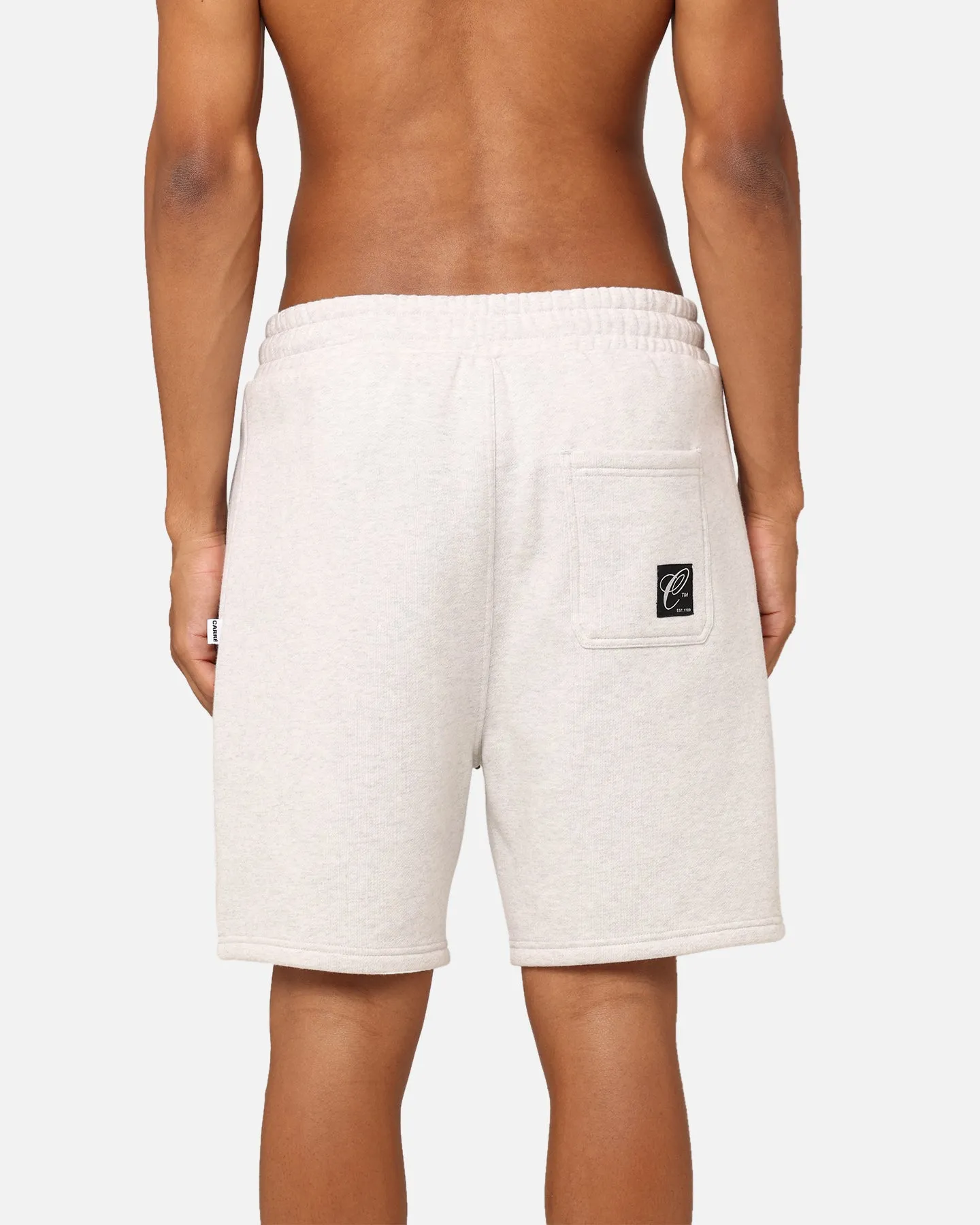 Carre Dice Club Sweat Shorts Silver Marle