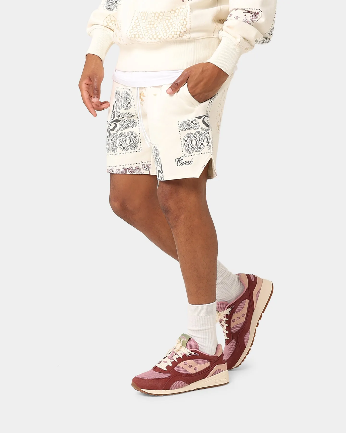 Carre Fragment Paisley Shorts Off White