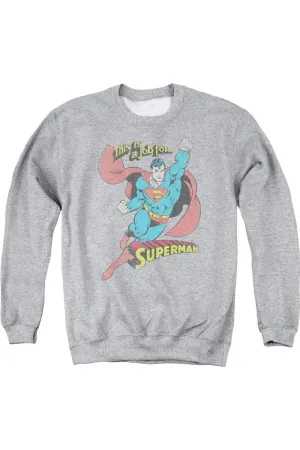 DC Comics On The Job Adult Crewneck Sweatshirt