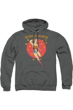 DC Comics Wonder Woman Circle Adult Pull Over Hoodie / Hooded Sweatshirt