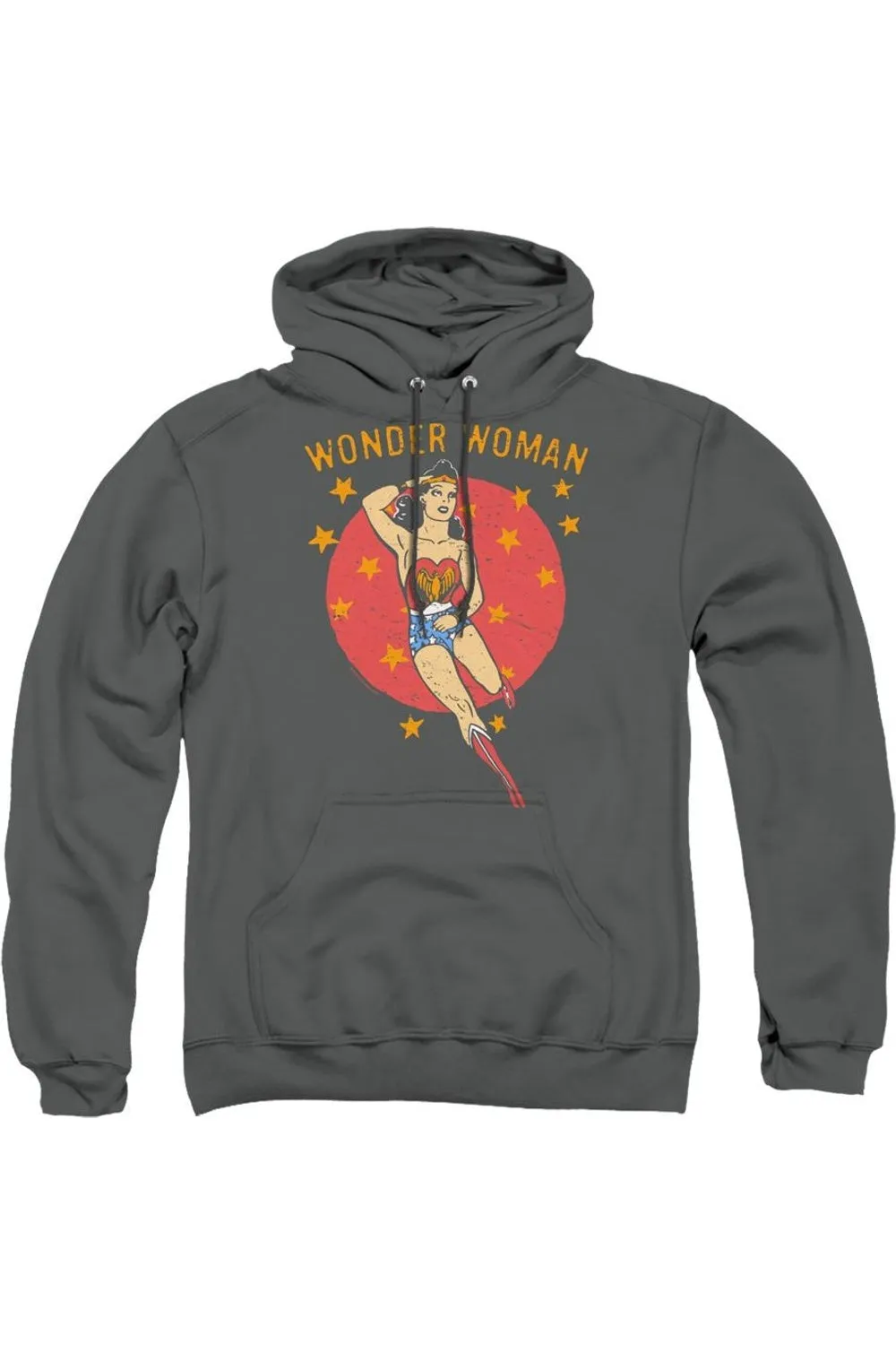 DC Comics Wonder Woman Circle Adult Pull Over Hoodie / Hooded Sweatshirt
