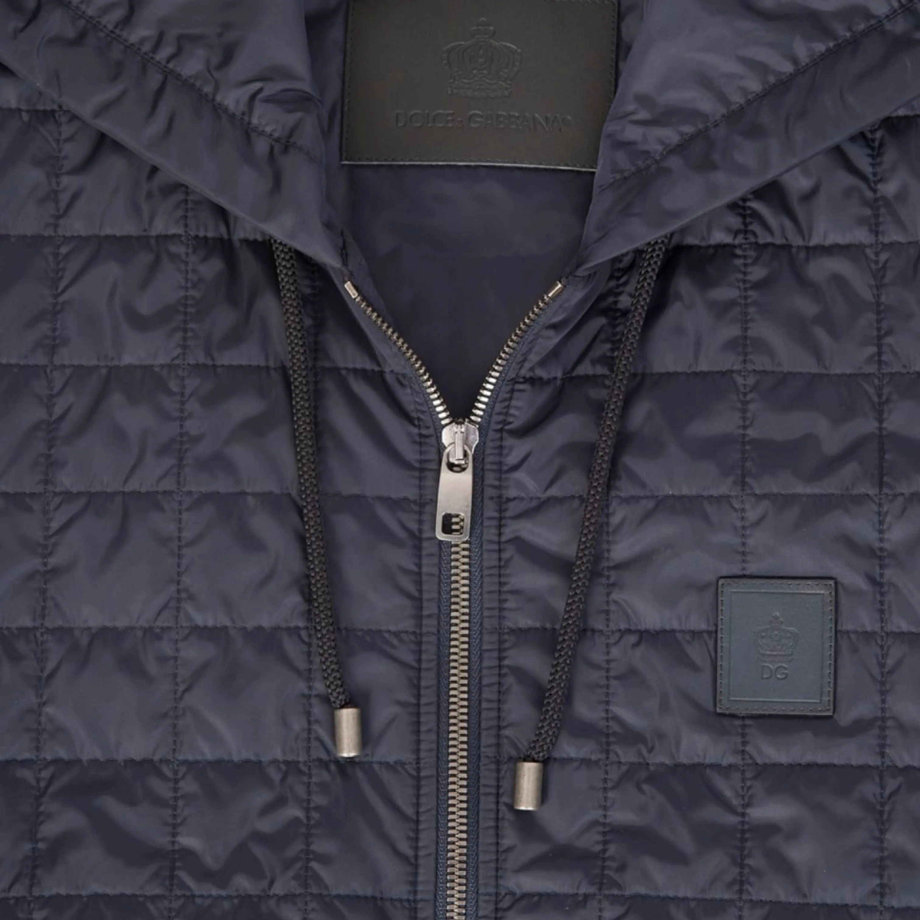Dolce & Gabbana Navy Hooded Gilet